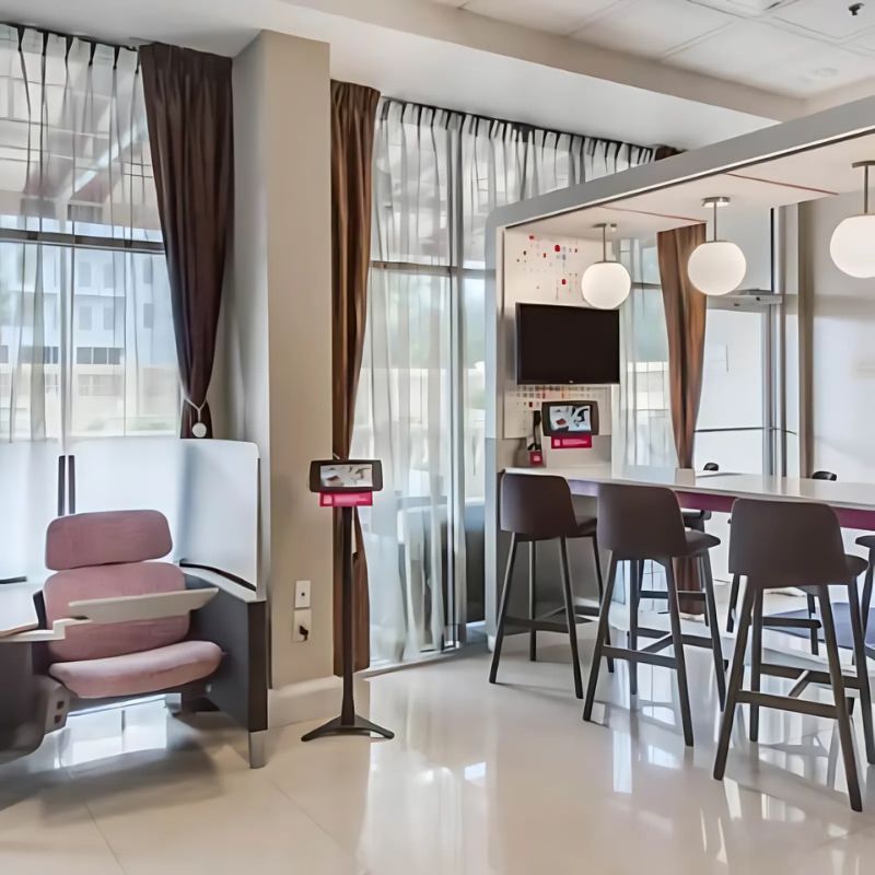 The Crowne Plaza hotel with flexible workspaces